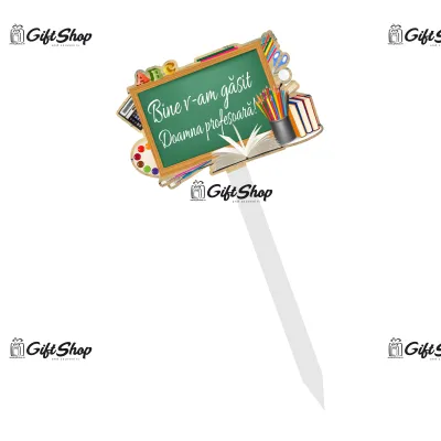 Bine v-am gasit in noul doamna profesoara, topper lemn, model b